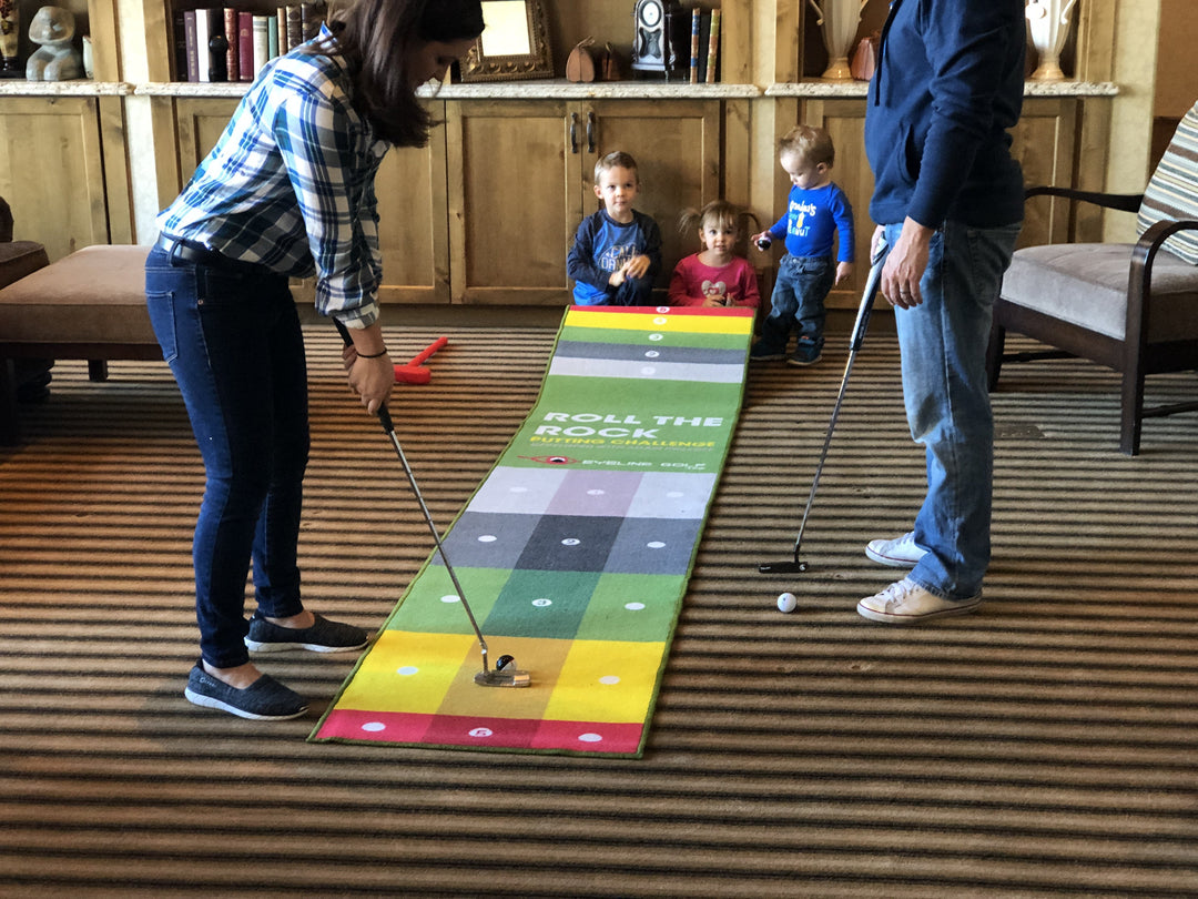 Roll the Rock Putting Challenge Mat (10'x2')