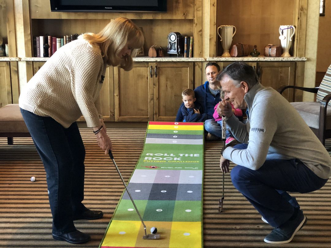 Roll the Rock Putting Challenge Mat (10'x2')